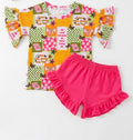 Butterfly faith bows ruffle set